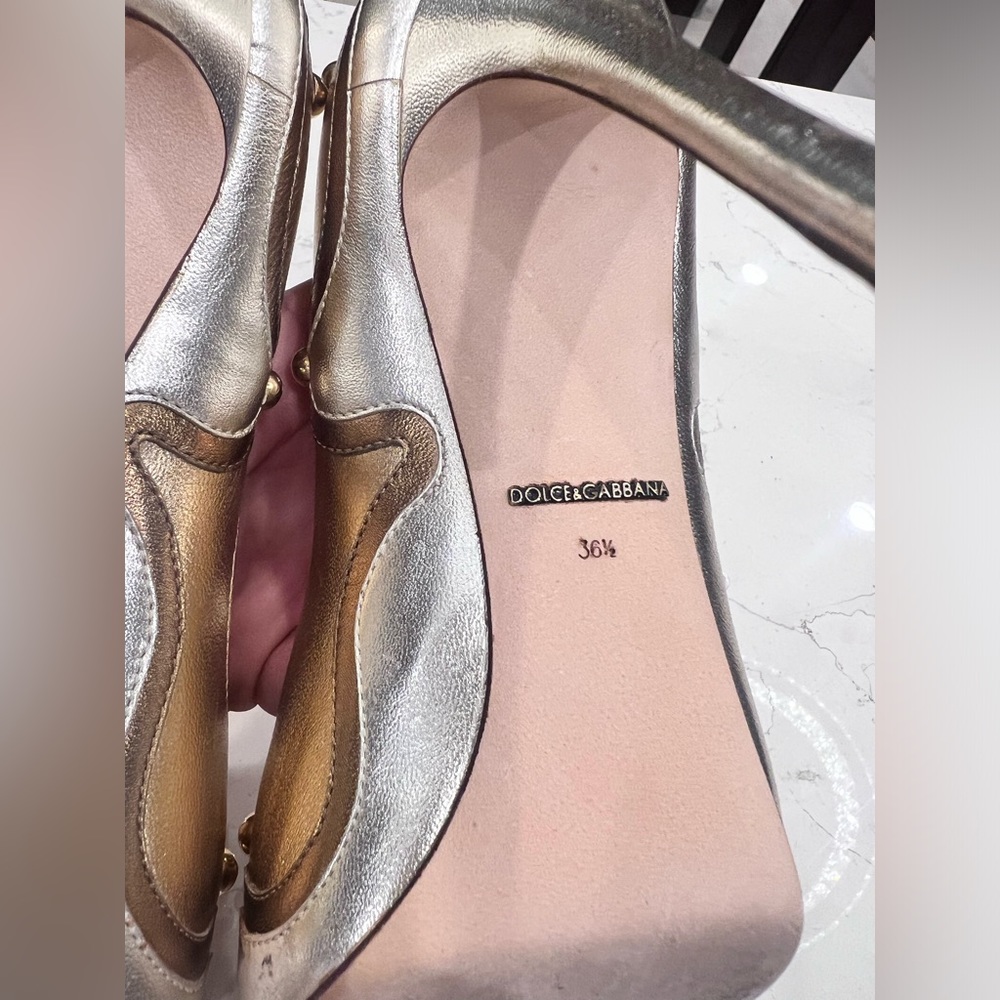 Dolce & Gabbana colorblock pattern D’Orsay pumps 100mm, size 36.5 - Picture 8 of 17